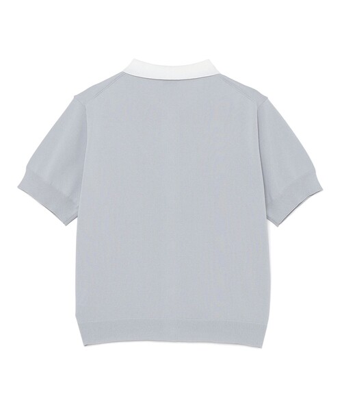 MACKINTOSH PHILOSOPHY（ﾏｯｷﾝﾄｯｼｭ ﾌｨﾛｿﾌｨｰ）の「【WEB&一部店舗限定】バイカラーニットポロカーディガン（ニット/セーター・レディース・ベージュ/ブラック/グレー系その他・38）」の4枚目の写真