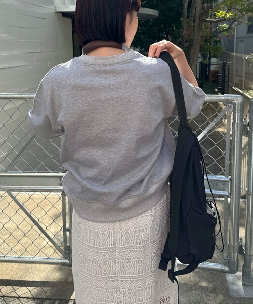 fredy emue（フレディエミュ）の「FR刺繍5分袖スウェット（スウェット・レディース・クリーム/グレー/サックスブルー/ライトグレー・38）」の14枚目の写真