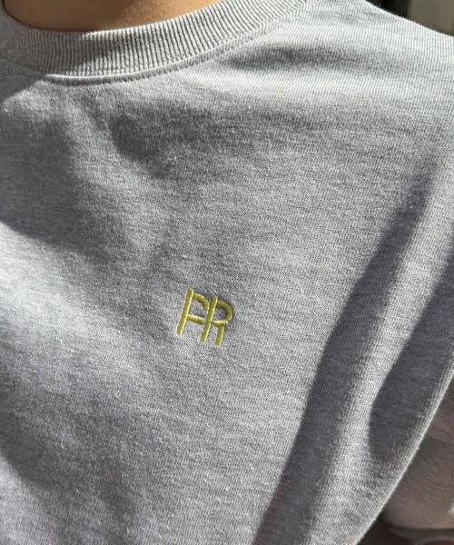 fredy emue（フレディエミュ）の「FR刺繍5分袖スウェット（スウェット・レディース・クリーム/グレー/サックスブルー/ライトグレー・38）」の15枚目の写真