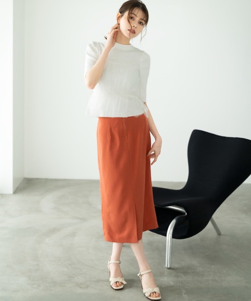 MISCH MASCH(ミッシュマッシュ)の「■2024春夏新作■フロントジップタイトスカート/MM427206(スカート・レディース・ブルー/ブラック/ブラウン/オレンジ・S/M)」の17枚目の写真
