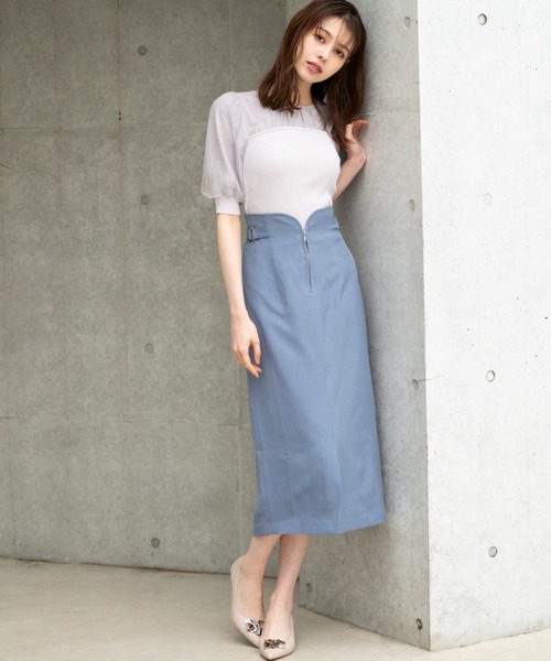 MISCH MASCH(ミッシュマッシュ)の「■2024春夏新作■フロントジップタイトスカート/MM427206(スカート・レディース・ブルー/ブラック/ブラウン/オレンジ・S/M)」の19枚目の写真