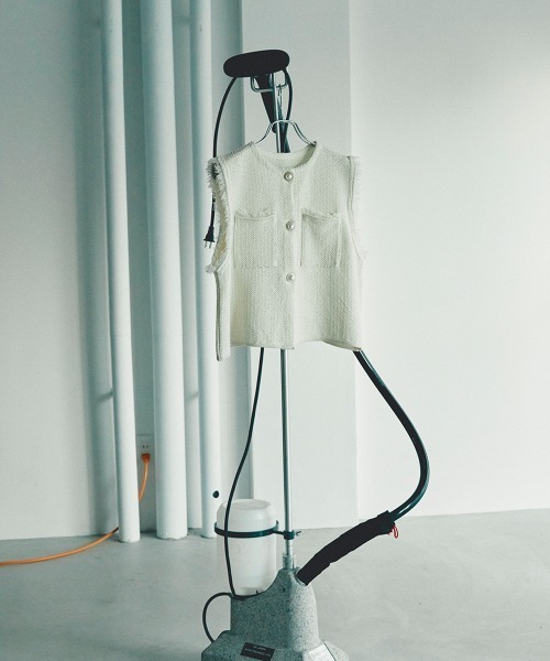 sail(サイル)の「【販売終了】【sail】フリンジベスト 小さいサイズ【低身長・小柄女性向けサイズ】(ベスト・レディース・アイボリー/ブラック・01)」の15枚目の写真