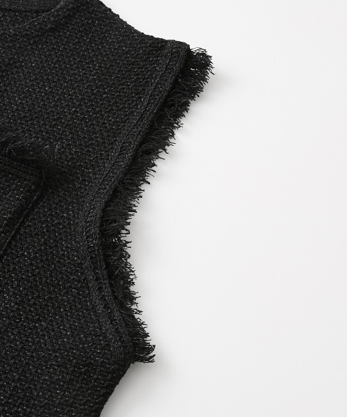 sail(サイル)の「【販売終了】【sail】フリンジベスト 小さいサイズ【低身長・小柄女性向けサイズ】(ベスト・レディース・アイボリー/ブラック・01)」の22枚目の写真