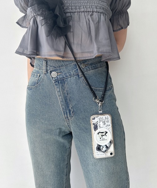 AS KNOW AS plus（アズノゥアズプラス）の「チュールフリルストラップ（スマホグッズ・レディース・グレー/ブラック/アイボリー・FREE）」の7枚目の写真