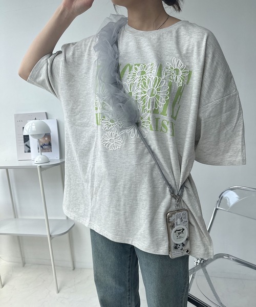 AS KNOW AS plus（アズノゥアズプラス）の「チュールフリルストラップ（スマホグッズ・レディース・グレー/ブラック/アイボリー・FREE）」の9枚目の写真