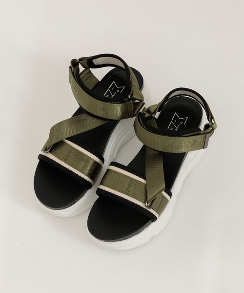 KATHARINE ROSS(キャサリンロス)の「【KATHARINE ROSS】スニーカーサンダル(サンダル・レディース・シルバー/カーキ・MEDIUM/LARGE)」の10枚目の写真