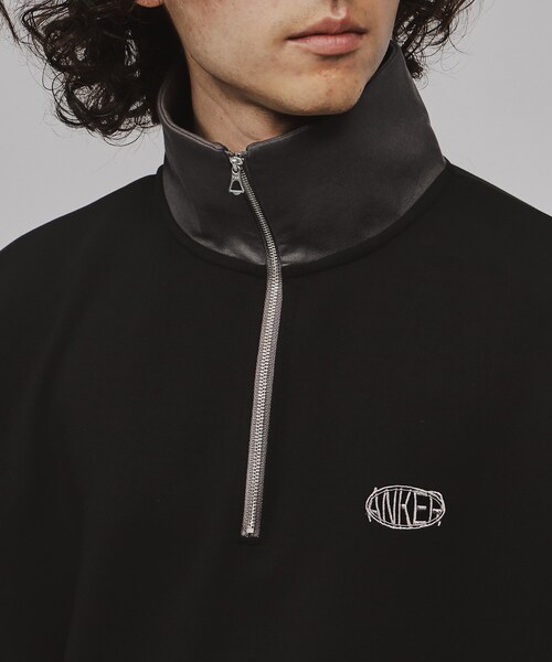 tk.TAKEO KIKUCHI(ティーケータケオキクチ)の「◆配色ハーフジップカットソー(Tシャツ/カットソー・メンズ・ホワイト系5/ブラック系4/ブルー系4・02/03)」の20枚目の写真