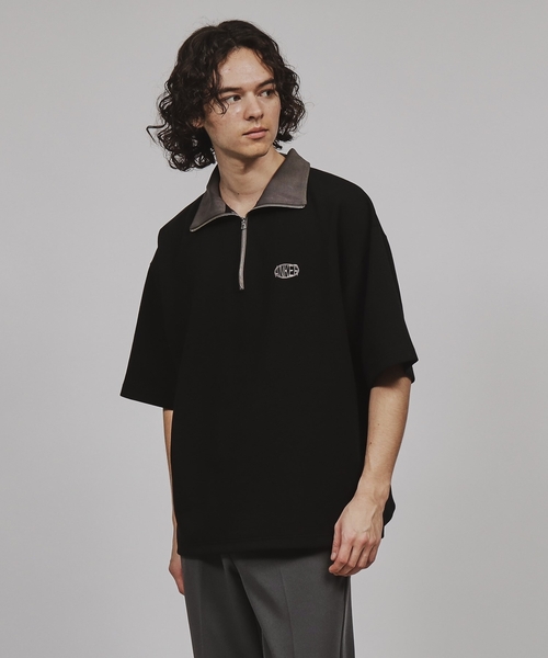 tk.TAKEO KIKUCHI(ティーケータケオキクチ)の「◆配色ハーフジップカットソー(Tシャツ/カットソー・メンズ・ホワイト系5/ブラック系4/ブルー系4・02/03)」の10枚目の写真