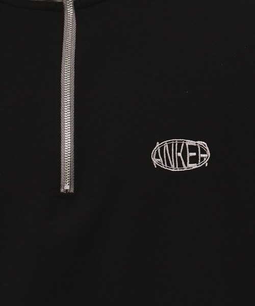 tk.TAKEO KIKUCHI(ティーケータケオキクチ)の「◆配色ハーフジップカットソー(Tシャツ/カットソー・メンズ・ホワイト系5/ブラック系4/ブルー系4・02/03)」の6枚目の写真