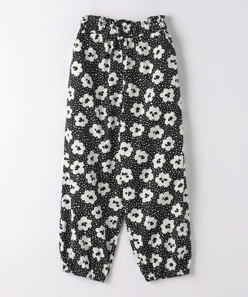 green label relaxing（グリーンレーベルリラクシング）の「フラワープリント アラジンパンツ 100cm-130cm（その他パンツ・キッズ・ブラック/ケリー・110cm/120cm/130cm/100cm）」の2枚目の写真