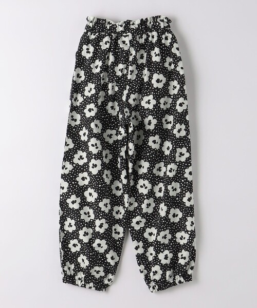 green label relaxing（グリーンレーベルリラクシング）の「フラワープリント アラジンパンツ 100cm-130cm（その他パンツ・キッズ・ブラック/ケリー・110cm/120cm/130cm/100cm）」の3枚目の写真