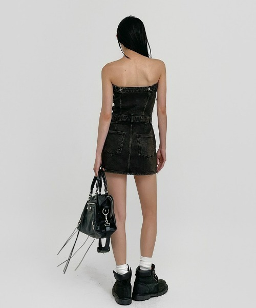 BLACKUP（ブラックアップ）の「[MADE] グリッティングデニムトップショートワンピース（ワンピース・レディース・ブルー/ブラック・SMALL/MEDIUM）」の8枚目の写真