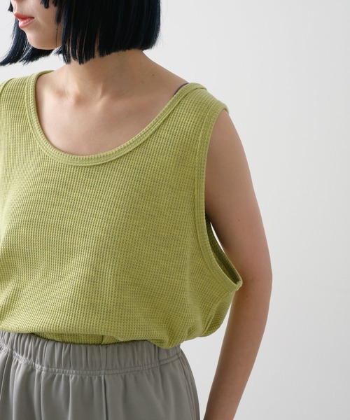 WHIMSIC（ウィムジック）の「【UNISEX】オーバーダイサーマルタンクトップ（タンクトップ・メンズ・チャコールグレー/ピンク/イエロー/ブルー・FREE）」の3枚目の写真