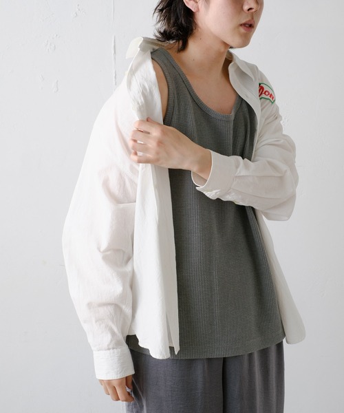 WHIMSIC（ウィムジック）の「【UNISEX】オーバーダイサーマルタンクトップ（タンクトップ・メンズ・チャコールグレー/ピンク/イエロー/ブルー・FREE）」の9枚目の写真