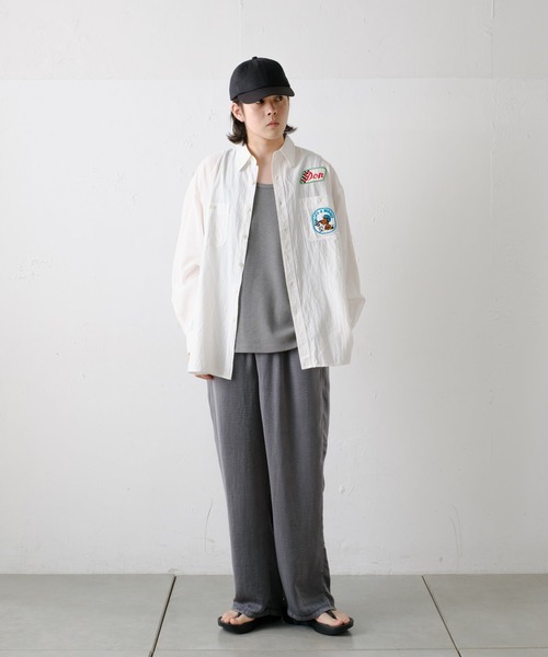 WHIMSIC（ウィムジック）の「【UNISEX】オーバーダイサーマルタンクトップ（タンクトップ・メンズ・チャコールグレー/ピンク/イエロー/ブルー・FREE）」の10枚目の写真