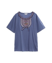 ピンクハウス♡2023夏♡半袖TシャツカットソーブルーグレーL