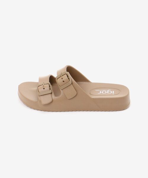 le.coeur blanc（ルクールブラン）の「IGOR バックルサンダル（サンダル・レディース・ブラック/ベージュ・36/37）」の10枚目の写真