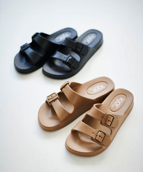 le.coeur blanc（ルクールブラン）の「IGOR バックルサンダル（サンダル・レディース・ブラック/ベージュ・36/37）」の14枚目の写真