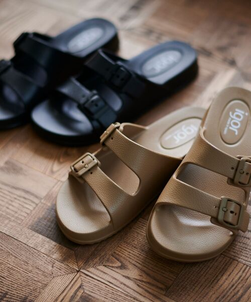 le.coeur blanc（ルクールブラン）の「IGOR バックルサンダル（サンダル・レディース・ブラック/ベージュ・36/37）」の15枚目の写真