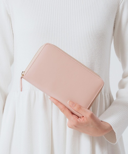 MURA（ムラ）の「牛革 スキミング防止 大容量 通帳ケース（パスポートケース・レディース・ピンク/ブラック/グレー/ベージュ/グリーン・FREE）」の5枚目の写真