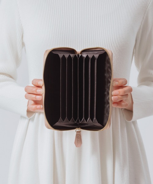 MURA（ムラ）の「牛革 スキミング防止 大容量 通帳ケース（パスポートケース・レディース・ピンク/ブラック/グレー/ベージュ/グリーン・FREE）」の10枚目の写真