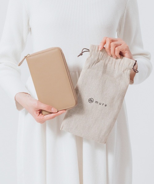 MURA（ムラ）の「牛革 スキミング防止 大容量 通帳ケース（パスポートケース・レディース・ピンク/ブラック/グレー/ベージュ/グリーン・FREE）」の22枚目の写真