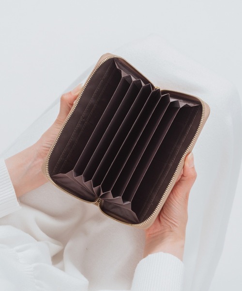 MURA（ムラ）の「牛革 スキミング防止 大容量 通帳ケース（パスポートケース・レディース・ピンク/ブラック/グレー/ベージュ/グリーン・FREE）」の15枚目の写真