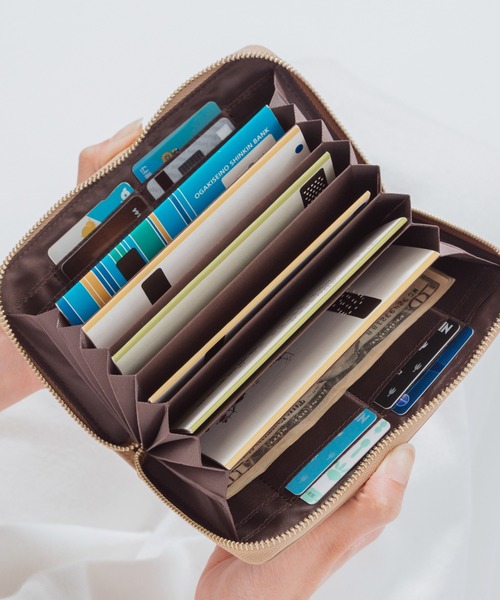 MURA（ムラ）の「牛革 スキミング防止 大容量 通帳ケース（パスポートケース・レディース・ピンク/ブラック/グレー/ベージュ/グリーン・FREE）」の16枚目の写真