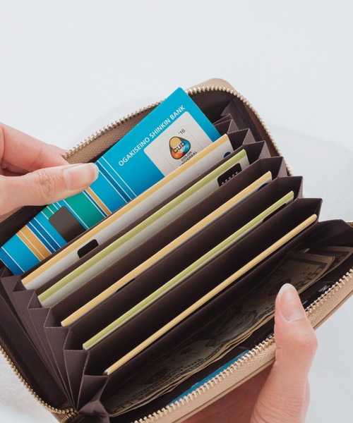MURA（ムラ）の「牛革 スキミング防止 大容量 通帳ケース（パスポートケース・レディース・ピンク/ブラック/グレー/ベージュ/グリーン・FREE）」の17枚目の写真