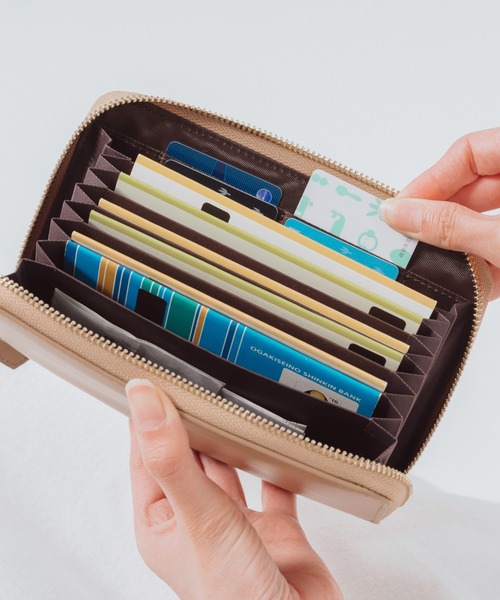 MURA（ムラ）の「牛革 スキミング防止 大容量 通帳ケース（パスポートケース・レディース・ピンク/ブラック/グレー/ベージュ/グリーン・FREE）」の18枚目の写真