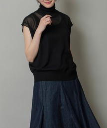 Munich | シアージャージニットタートルネックスリーブレスプルオーバー(ニット/セーター)