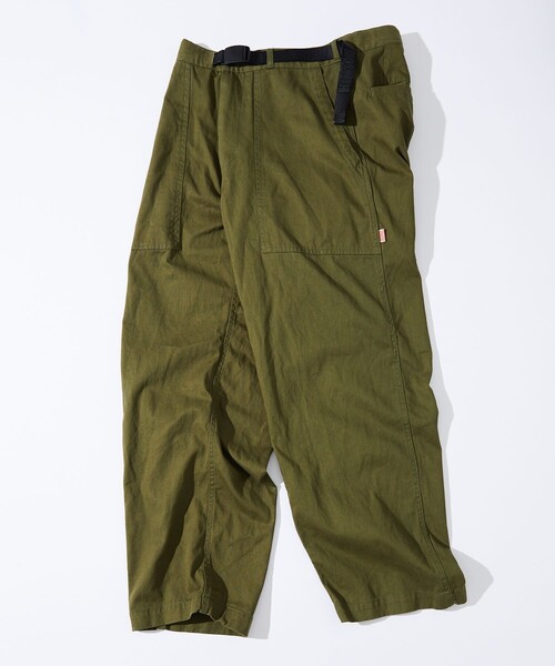 HINSON(ヒンソン)の「HINSON/ヒンソン ワイドテーパードシルエット ウェービングベルト ベイカーツイルパンツ/クライミングパンツ/ツイルパンツ/ワイドシルエット/ベイカーパンツ(カーゴパンツ・メンズ・ブラック/ベージュ/オリーブ・MEDIUM/LARGE)」の11枚目の写真