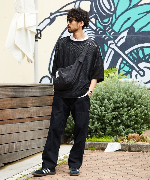 HINSON(ヒンソン)の「HINSON/ヒンソン ワイドテーパードシルエット ウェービングベルト ベイカーツイルパンツ/クライミングパンツ/ツイルパンツ/ワイドシルエット/ベイカーパンツ(カーゴパンツ・メンズ・ブラック/ベージュ/オリーブ・MEDIUM/LARGE)」の13枚目の写真