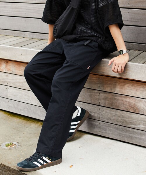 HINSON(ヒンソン)の「HINSON/ヒンソン ワイドテーパードシルエット ウェービングベルト ベイカーツイルパンツ/クライミングパンツ/ツイルパンツ/ワイドシルエット/ベイカーパンツ(カーゴパンツ・メンズ・ブラック/ベージュ/オリーブ・MEDIUM/LARGE)」の20枚目の写真