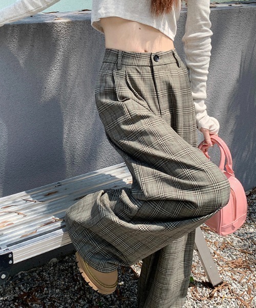 Zoeter Check Wide Pants main image 1