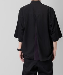 ato | Crepe de Chine OPEN COLLAR SHIRT(シャツ/ブラウス)