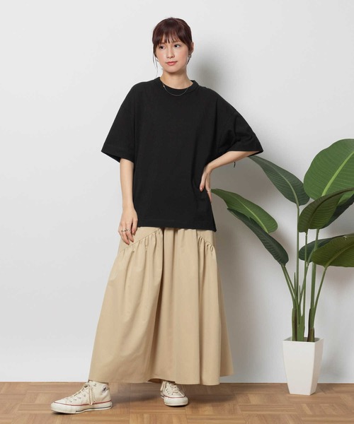 ロゴ ニットTシャツ 半袖 クルーネック ゆったり カジュアル セール】【Healthknit】クルーネック半袖Tシャツ（Tシャツ