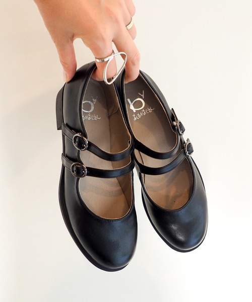 byあしながおじさん（バイアシナガオジサン）の「晴雨兼用│ダブルストラップパンプス　8510123（パンプス・レディース・ブラック/クリアブラック/アイボリー/ワイン/クリアブラウン・25.0cm/24.0cm/23.5cm/23.0cm/22.5cm/22.0cm/24.5cm/22cm/23cm/24cm/25cm）」の11枚目の写真