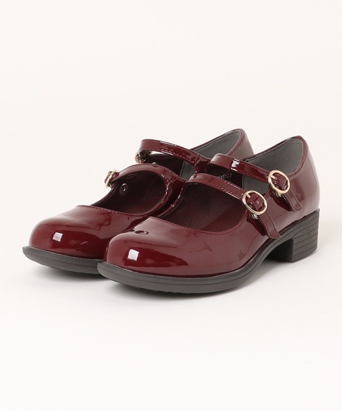 ★ジル★ 新品、未使用 あしながおじさん ストラップ付きパンプス 日本製 あしながおじさん ストラップパンプス 厚底 本革 レザー