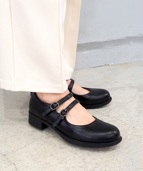 byあしながおじさん（バイアシナガオジサン）の「晴雨兼用│ダブルストラップパンプス　8510123（パンプス・レディース・ブラック/クリアブラック/アイボリー/ワイン/クリアブラウン・25.0cm/24.0cm/23.5cm/23.0cm/22.5cm/22.0cm/24.5cm/22cm/23cm/24cm/25cm）」の21枚目の写真