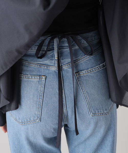 Noble（ノーブル）の「バックオープンレギュラーシャツ（シャツ/ブラウス・レディース・ネイビー/ホワイト・FREE）」の22枚目の写真