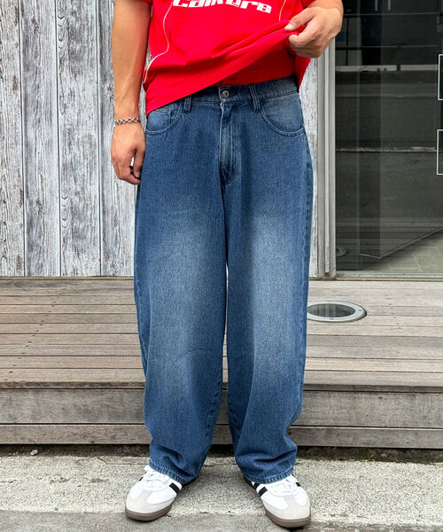 週末セール価格✨️45R✨️再び ocean デニムパンツ セール】ラインストーンデニムパンツ（デニムパンツ）｜SHEENA