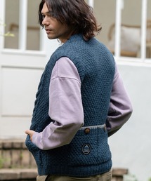 mcg3492-【HIMALAYAN CLIMBERS HAND-KNIT】手編み前開きベスト