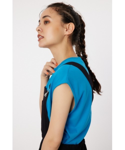 RODEO CROWNS WIDE BOWL（ロデオクラウンズワイドボウル）の「シャーリングタンクトップ（タンクトップ・レディース・ブラック/オフホワイト/ライトイエロー/ブルー・FREE）」の6枚目の写真