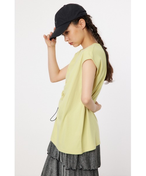 RODEO CROWNS WIDE BOWL（ロデオクラウンズワイドボウル）の「シャーリングタンクトップ（タンクトップ・レディース・ブラック/オフホワイト/ライトイエロー/ブルー・FREE）」の13枚目の写真