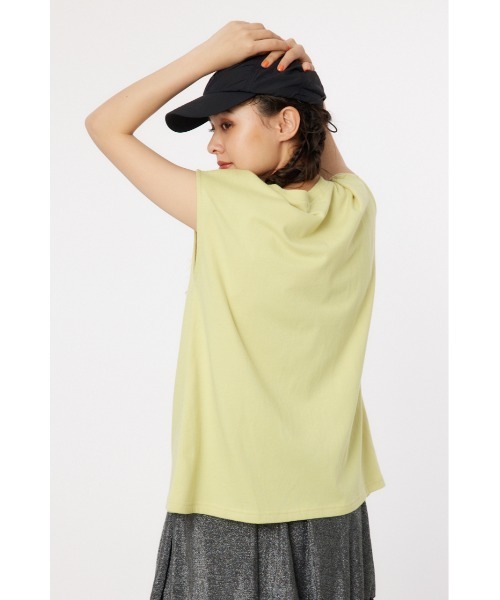 RODEO CROWNS WIDE BOWL（ロデオクラウンズワイドボウル）の「シャーリングタンクトップ（タンクトップ・レディース・ブラック/オフホワイト/ライトイエロー/ブルー・FREE）」の14枚目の写真