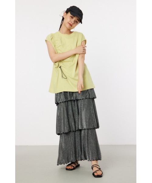 RODEO CROWNS WIDE BOWL（ロデオクラウンズワイドボウル）の「シャーリングタンクトップ（タンクトップ・レディース・ブラック/オフホワイト/ライトイエロー/ブルー・FREE）」の15枚目の写真