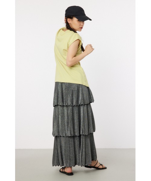 RODEO CROWNS WIDE BOWL（ロデオクラウンズワイドボウル）の「シャーリングタンクトップ（タンクトップ・レディース・ブラック/オフホワイト/ライトイエロー/ブルー・FREE）」の16枚目の写真