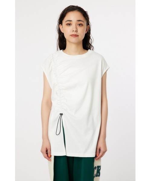 RODEO CROWNS WIDE BOWL（ロデオクラウンズワイドボウル）の「シャーリングタンクトップ（タンクトップ・レディース・ブラック/オフホワイト/ライトイエロー/ブルー・FREE）」の17枚目の写真