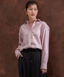 23区 半袖スタンドカラーシャツ M 薄いピンク 楽天市場】スタンドカラー（ブランド23区）（トップス